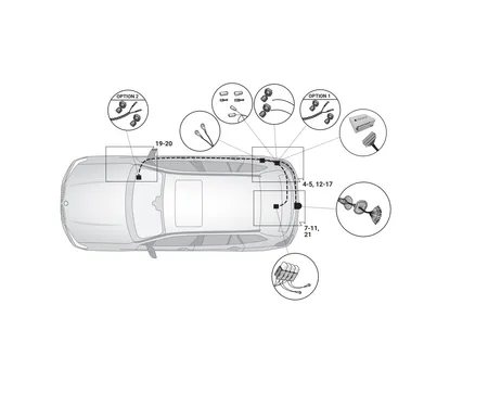 Электрика фаркопа Hak-System (13 pin) для BMW X7 (G07) 2019-2023  21020535 в 