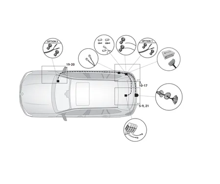 Электрика фаркопа Hak-System (13 pin) для BMW X7 (G07) 2019-2023 21020538 в 