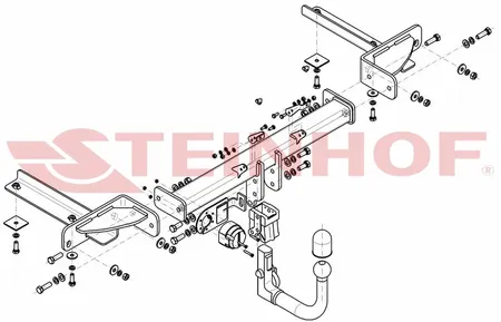 Фаркоп Steinhof для Opel Astra J GTC 2010-2016 Арт.O-104 O-104 в Москва