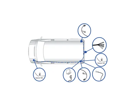 Электрика фаркопа TowRus (7 pin) для Opel Vivaro Life 2020- EMP2-07 в 