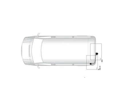 Электрика фаркопа Hak-System (7 pin) для Opel Vivaro 2006-2014 12500523 в 