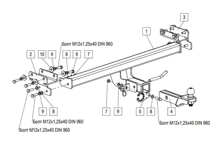 Фаркоп TowRus для Tenet T4L 2026- 269086 в Москва