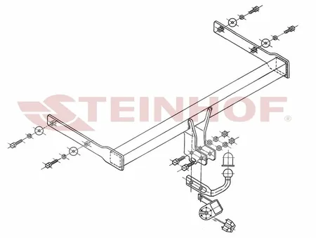 Фаркоп Steinhof для Skoda Octavia 2004-2013 S-341 в Москва