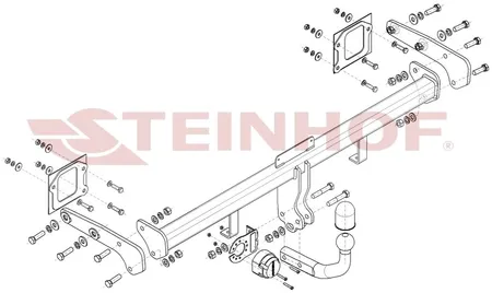 Фаркоп Steinhof для Hyundai Bayon 2021- Арт. H-225 H-225 в Москва