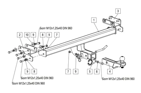 Фаркоп TowRus для Jeland J7 2026- 269086 в Москва
