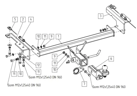 Фаркоп TowRus для Belgee X50 plus 2026- 299413 в Москва