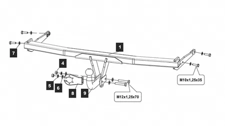 Фаркоп Baltex для Audi A3 2020- 26313612 в Москва