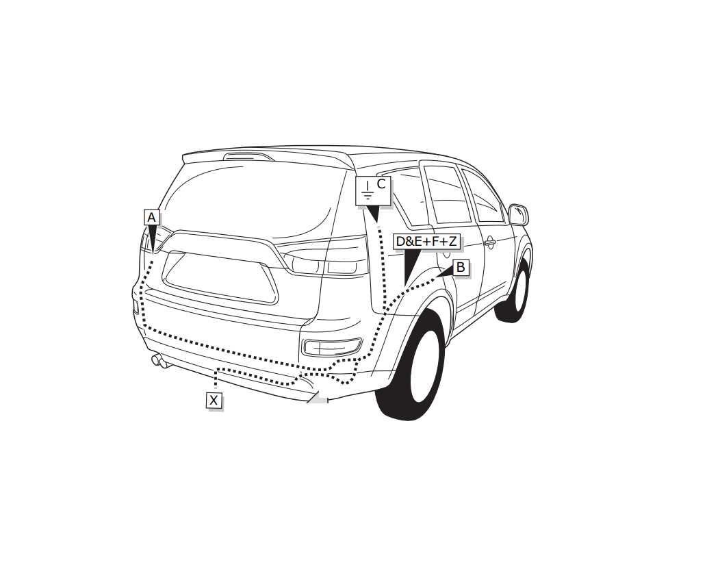 Электрика фаркопа Brink (7 pin) для Mitsubishi Outlander 2007-2012 729431 в 