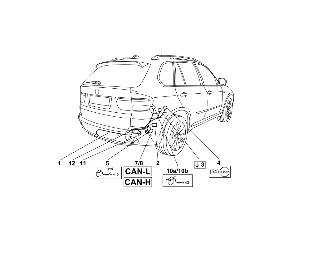 Электрика фаркопа Westfalia (13 pin) для BMW X5 2007-2013 303451300113 в 