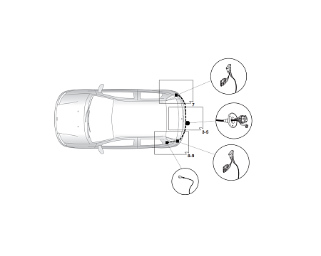 Электрика фаркопа Hak-System (7 pin) для Mitsubishi Colt 2008-2011 16130513 в 