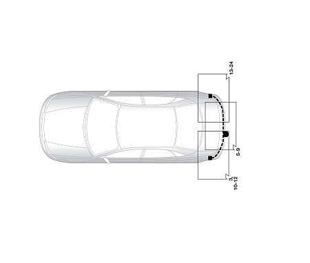 Электрика фаркопа Hak-System (13 pin) для Kia Magentis 2006 26100520 в 