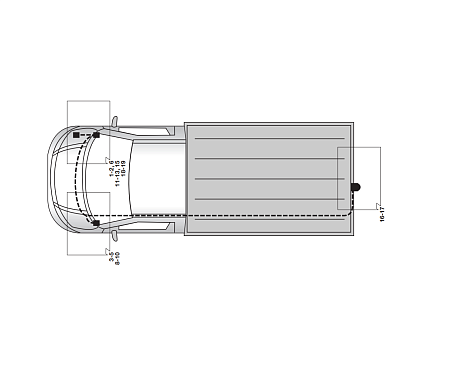 Электрика фаркопа Hak-System (13 pin) для Citroen Jumper 2002-2006 26500516 в 