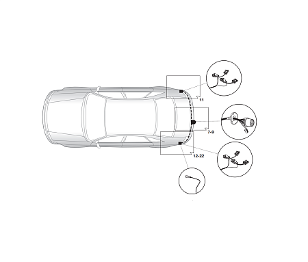 Электрика фаркопа Hak-System (13 pin) для Mazda 3 2003-2009 26120510 в 