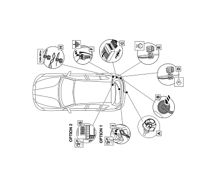 Электрика фаркопа Brink (7 pin) для BMW X3 2017- 703463 в 