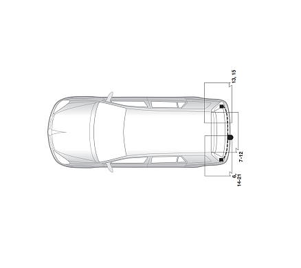 Электрика фаркопа Hak-System (13 pin) для Mitsubishi Lancer 2003-2007 26130505 в 