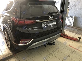 Установили фаркоп TowRus для Hyundai Santa Fe 2019 г.в.