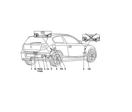 Электрика фаркопа Westfalia (13 pin) для BMW X1 2009-2014 303460300113 в 