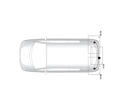 Электрика фаркопа Hak-System (7 pin) для Mitsubishi Grandis 2004-2009 16130507 в 