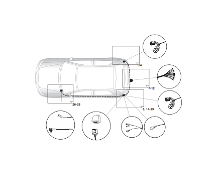 Электрика фаркопа Hak-System (13 pin) для Kia Ceed 2012-2018 26100547 в 