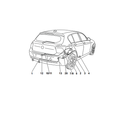 Электрика фаркопа Westfalia (13 pin) для BMW X3 2017- 303352300113 в 