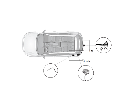 Электрика фаркопа Hak-System (13 pin) для Kia Ceed 2018- 26100574 в 