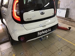 Установили фаркоп Лидер Плюс для Kia Soul 2015 г.в.