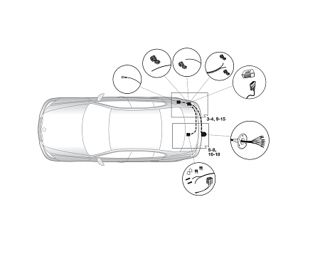 Электрика фаркопа Hak-System (7 pin) для BMW X3 2017- 12020528 в 