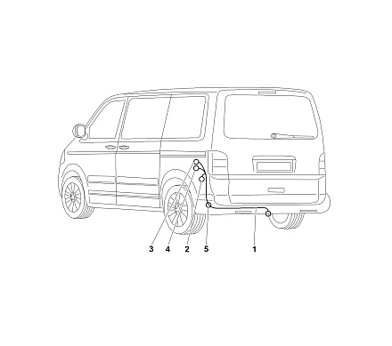 Электрика фаркопа Westfalia (13 pin) для Volkswagen Caravelle T5 2003-2015, (для авто с подготовкой) 321652300113 в 