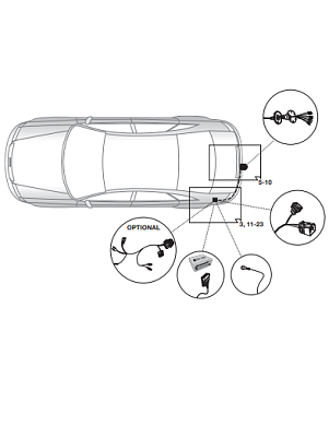 Электрика фаркопа Brink (7 pin) для Audi А4 2015- 701513 в 