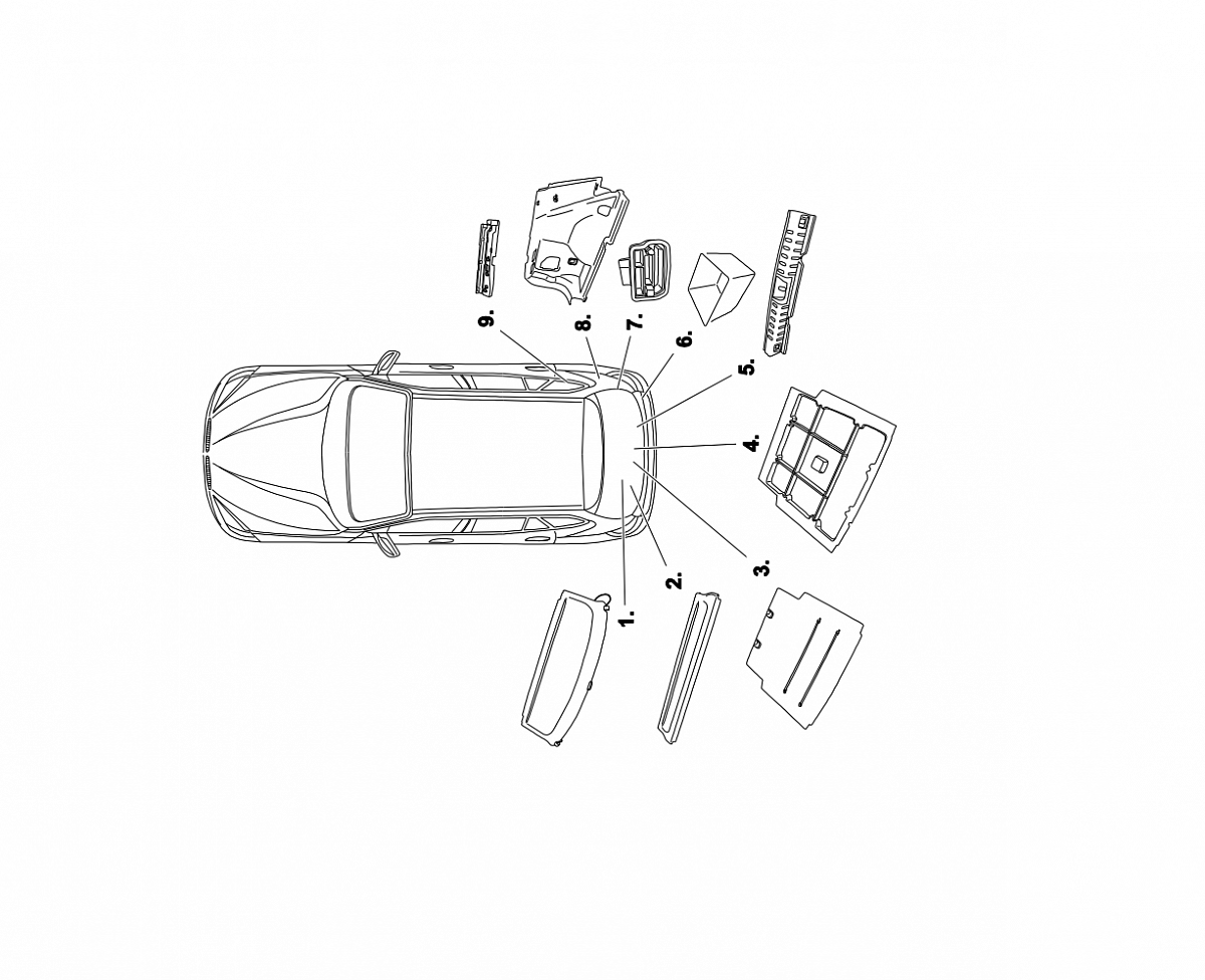 Электрика фаркопа Brink (7 pin) для BMW X1 2009-2015 703363 в 