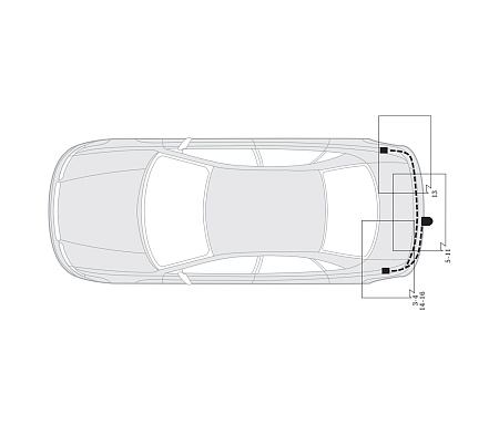 Электрика фаркопа Hak-System (13 pin) для Volkswagen Passat 1996-2000 26270508 в 