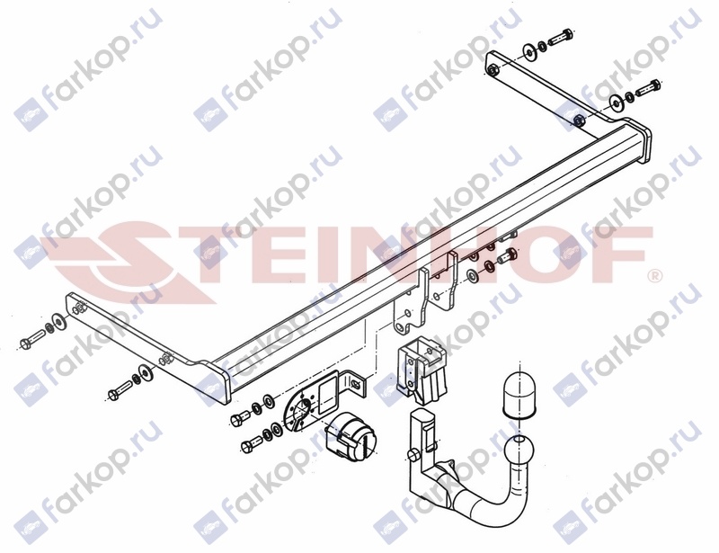 Фаркоп Steinhof для Skoda Rapid 2012-2020 S-311 в 