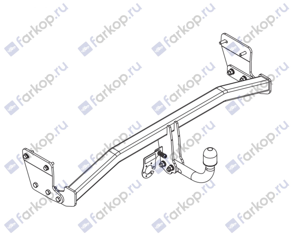 Фаркоп Auto-Hak для Hyundai Elantra 2016-2020 J 73 в 