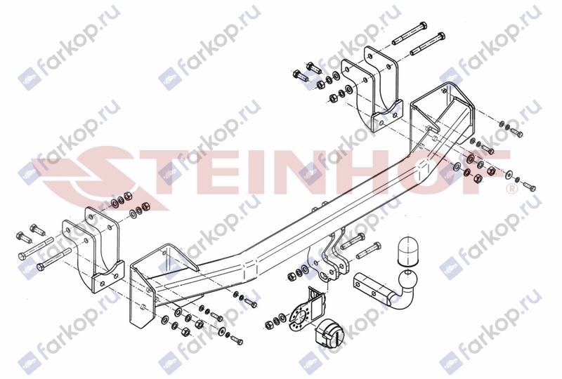 Фаркоп Steinhof для Mitsubishi Outlander 2012- M-356 в 