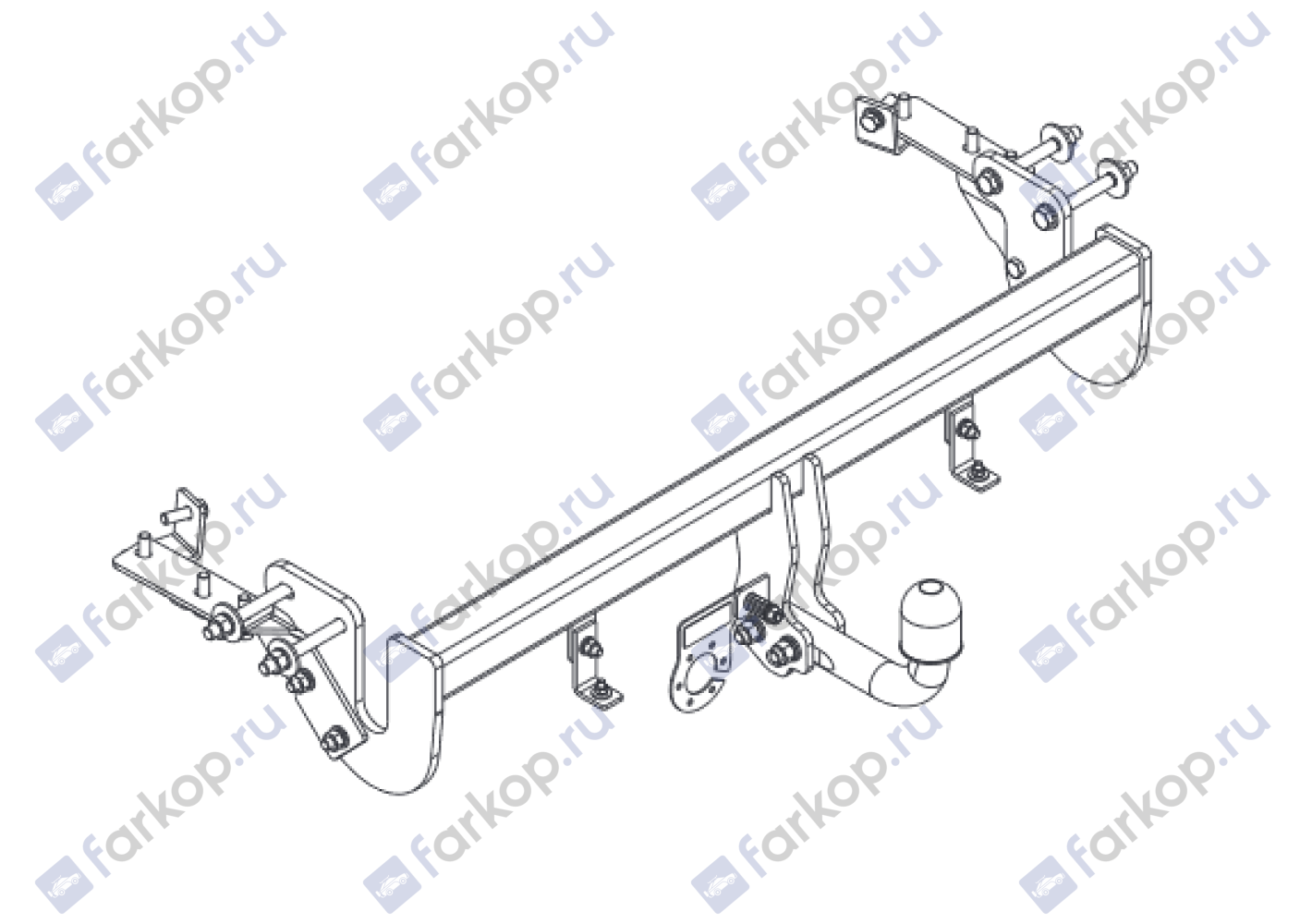 Фаркоп Auto-Hak для Citroen C4 Aircross 2012-2017 Z 43 в 