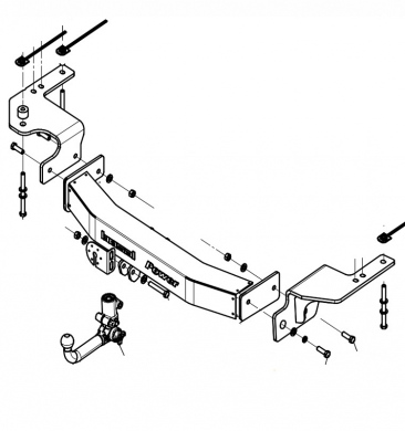 Фаркоп Oris для Lexus LX 570 2007-2021 3083-AK41 в 