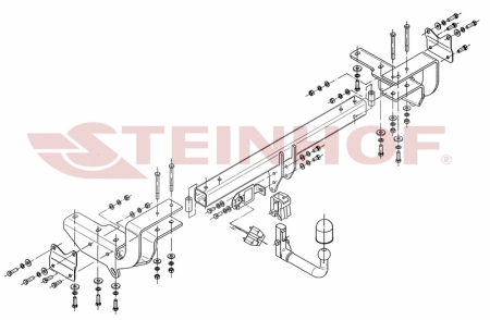 Фаркоп Steinhof для Lexus RX 350,450h 2009-2015 L-164 в 