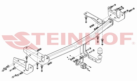 Фаркоп Steinhof для Lexus RX300/350/400h 2003-2008 L-161 в 