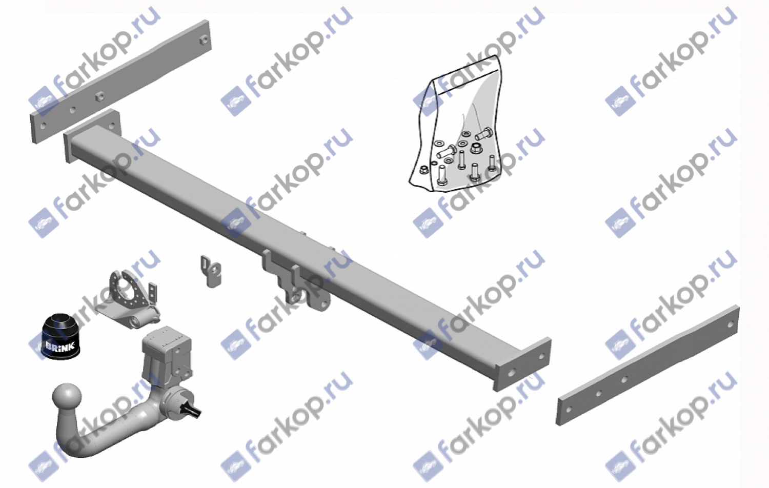 Фаркоп Brink для Audi Q3 2011-2017 604000 в 