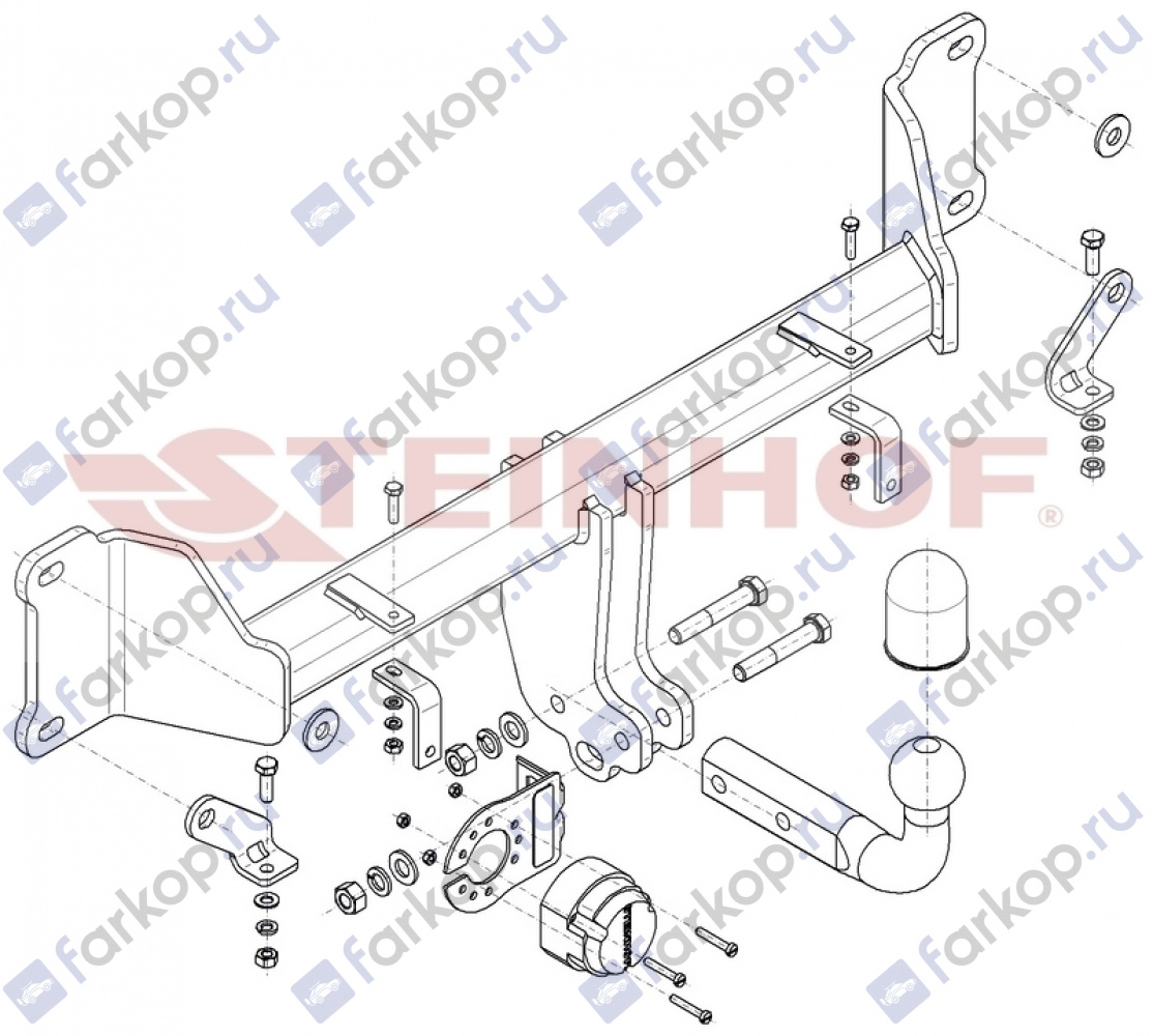 Фаркоп Steinhof для BMW X4 (F26) 2014-2018 B-092 в 