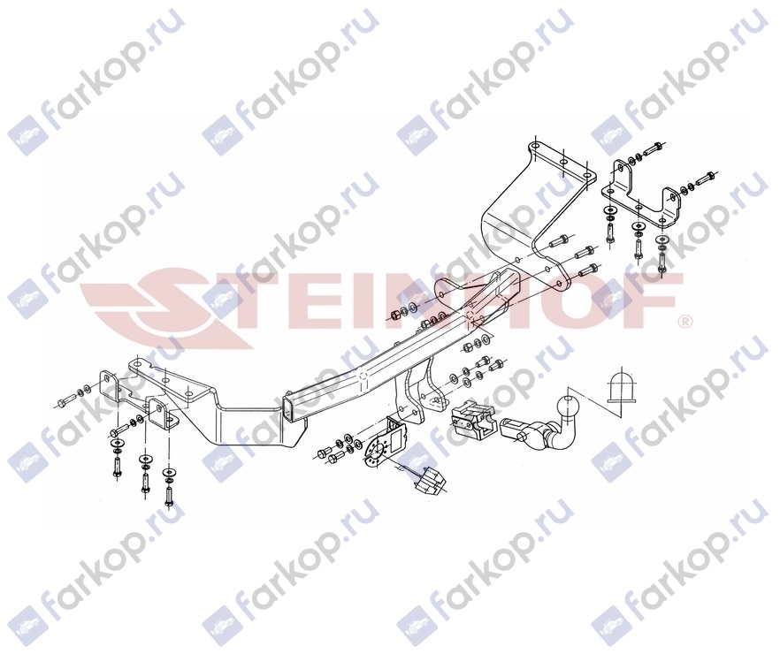 Фаркоп Steinhof для Mitsubishi Outlander 2007-2012 M-355 в 