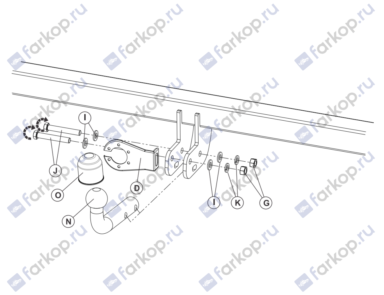 Фаркоп Sheriff для Mazda CX-5 2017- 3464.12 V1 в 