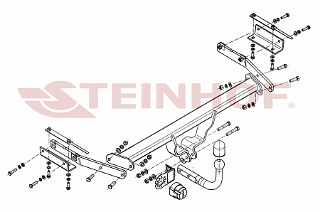 Фаркоп Steinhof для Nissan Juke (2WD) 2010- N-020 в 