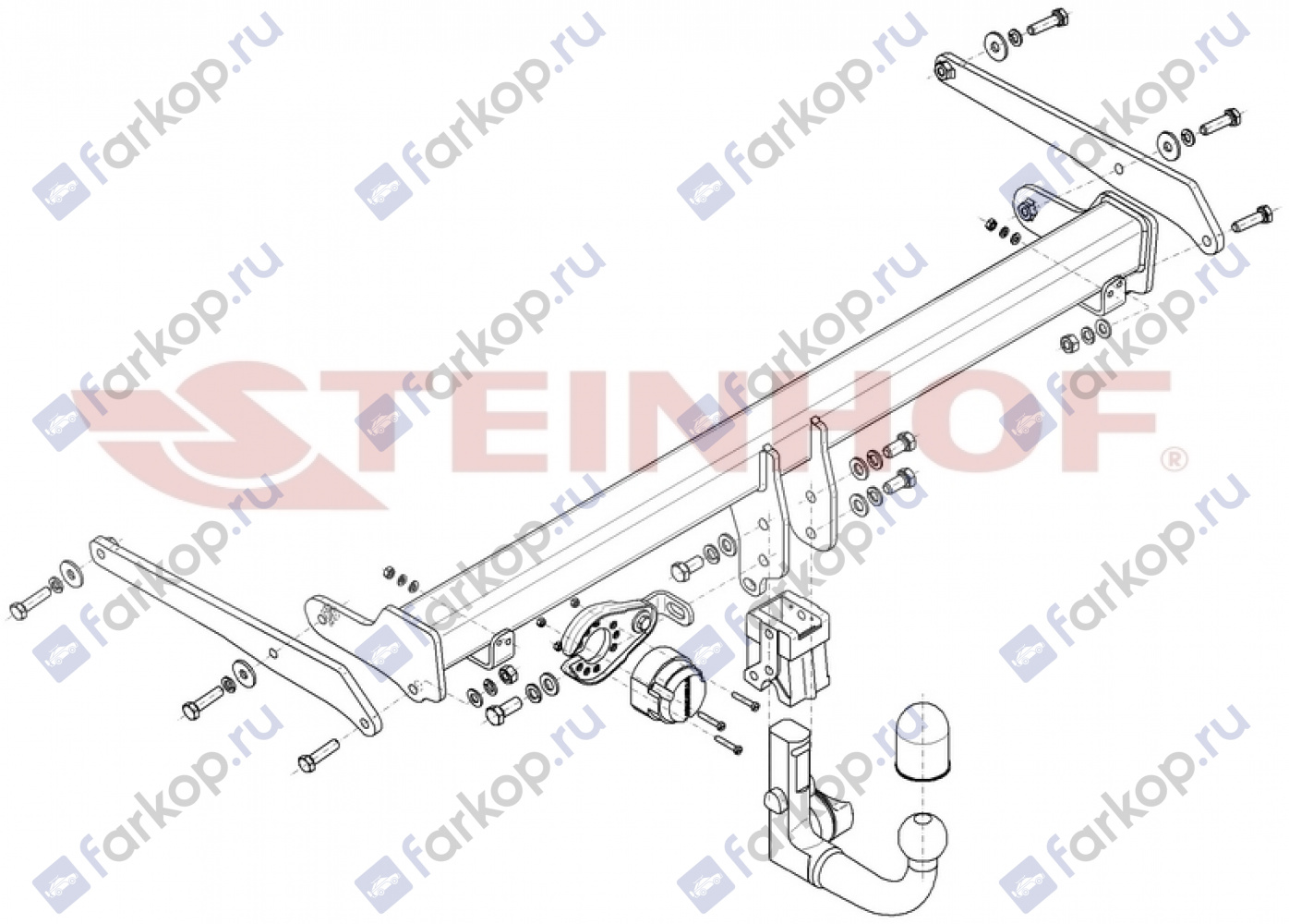 Фаркоп Steinhof для Audi Q3 (Sportback) 2019- A-118 в 