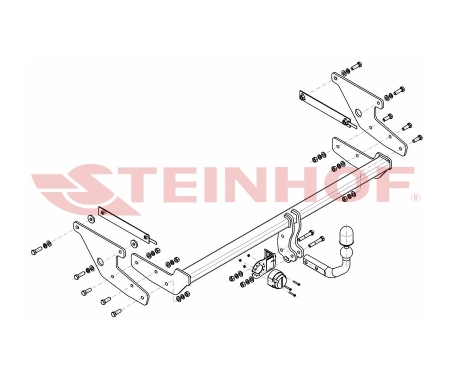 Фаркоп Steinhof для Renault Scenic 2016-2020 R-116 в 