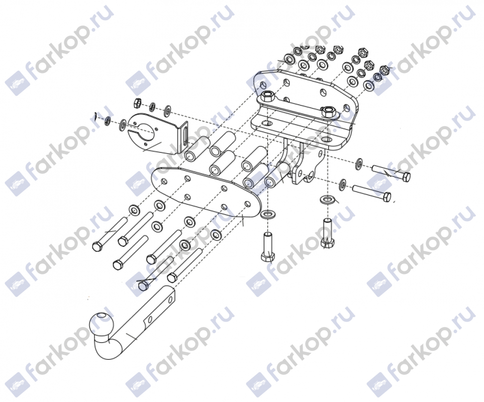 Фаркоп Baltex для Lexus LX 2007-2021 24199412 в 