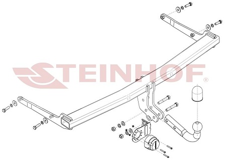 Фаркоп Steinhof для Skoda Karoq 2017- S-293 в 
