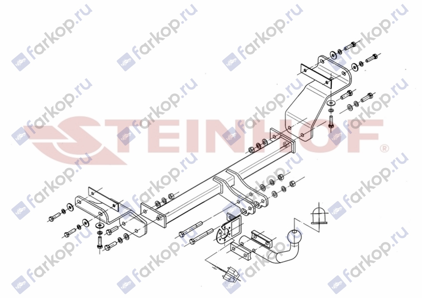 Фаркоп Steinhof для Kia Ceed (универсал) 2007-2012 K-003 в 