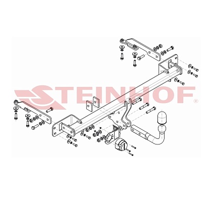 Фаркоп Steinhof для Honda HR-V 2015- H-071 в 