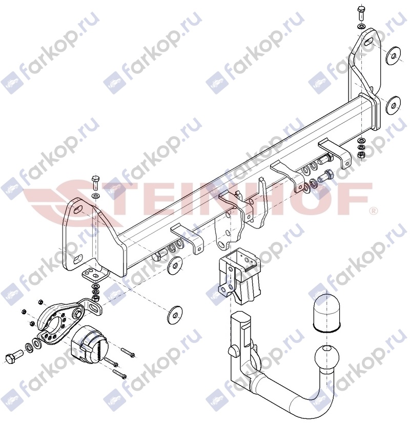 Фаркоп Steinhof для BMW X3 2010-2017 B-099 в 